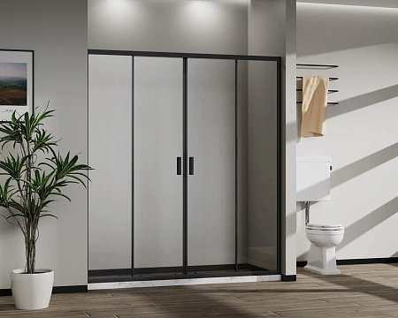 Душевая дверь Vincea City VDS-5CT2170CLB 1700, черный, стекло прозрачное Душевая дверь Vincea City VDS-5CT2170CLB 1700, черный, стекло прозрачное