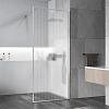 Душевая перегородка Vincea Walk-In VSW-1HP120FLBN 1200x2000, брашированный никель, стекло рифленое