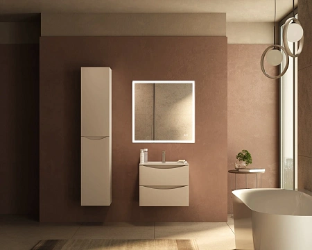 Тумба под раковину Vincea Mia Slim 600 VMC-2MC600S1MBG подвесная, матовый бежевый Тумба под раковину Vincea Mia Slim 600 VMC-2MC600S1MBG подвесная, матовый бежевый