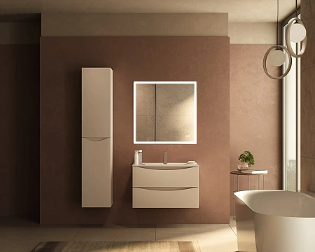 Тумба под раковину Vincea Mia Slim 800 VMC-2MC800S1MBG подвесная, матовый бежевый Тумба под раковину Vincea Mia Slim 800 VMC-2MC800S1MBG подвесная, матовый бежевый