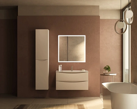 Тумба под раковину Vincea Mia Slim 900 VMC-2MC900S1MBG подвесная, матовый бежевый Тумба под раковину Vincea Mia Slim 900 VMC-2MC900S1MBG подвесная, матовый бежевый