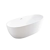 Ванна из искусственного камня Vincea Solid Surface VBT-4S04MW-1600, 1600x800x560, белый матовый, щелевой перелив