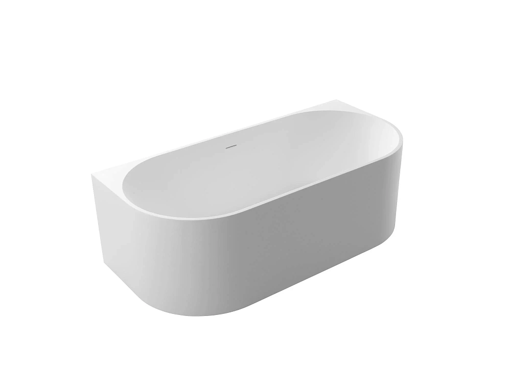 Ванна из искусственного камня CEZARES CZR-METAURO-WALL-170-80-55-SSB 1700x800x550 Solid Surface — Изображение 2