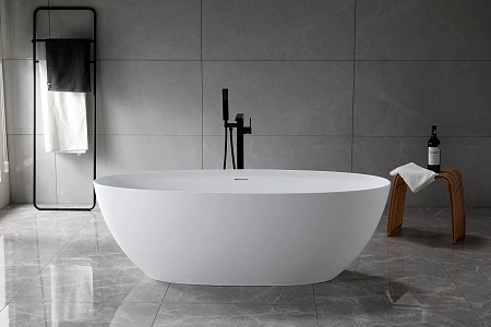 Ванна из искусственного камня CEZARES CZR-LIBERTA-170-76-56-SSB 1700x760x560 Solid Surface Ванна из искусственного камня CEZARES CZR-LIBERTA-170-76-56-SSB 1700x760x560 Solid Surface