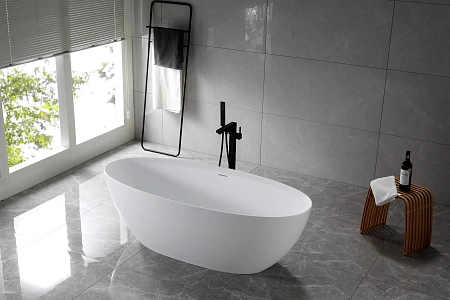 Ванна из искусственного камня CEZARES CZR-LIBERTA-170-76-56-SSB 1700x760x560 Solid Surface Ванна из искусственного камня CEZARES CZR-LIBERTA-170-76-56-SSB 1700x760x560 Solid Surface