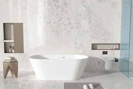 Ванна из искусственного камня CEZARES CZR-COMFORT-170-75-53-SSB-HND 1700x750x530 Solid Surface Ванна из искусственного камня CEZARES CZR-COMFORT-170-75-53-SSB-HND 1700x750x530 Solid Surface
