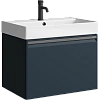 Тумба под раковину AQWELLA Pure PUR0165GRM подвесная 66 см серая