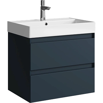 Тумба под раковину тумба AQWELLA Geometria GE01652GRM подвесная 65 см, серый