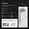 Ванна чугунная Vinsent Veron Aura 150x75x42 VAU1507542H/VH0015BR с бронзовыми ручками Ванна чугунная Vinsent Veron Aura 150x75x42 VAU1507542H/VH0015BR с бронзовыми ручками