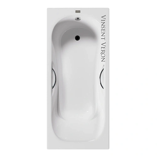 Ванна чугунная Vinsent Veron Aura 150x75x42 VAU1507542H/VH0015CH с хромированными ручками Ванна чугунная Vinsent Veron Aura 150x75x42 VAU1507542H/VH0015CH с хромированными ручками