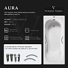 Ванна чугунная Vinsent Veron Aura 150x75x42 VAU1507542H/VH0015GM с ручками оружейная сталь Ванна чугунная Vinsent Veron Aura 150x75x42 VAU1507542H/VH0015GM с ручками оружейная сталь