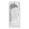 Ванна чугунная Vinsent Veron Aura 150x75x42 VAU1507542H/VH0015GM-AS с ручками оружейная сталь и антискользящим покрытием Ванна чугунная Vinsent Veron Aura 150x75x42 VAU1507542H/VH0015GM-AS с ручками оружейная сталь и антискользящим покрытием