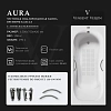Ванна чугунная Vinsent Veron Aura 150x75x42 VAU1507542H/VH0015GM-AS с ручками оружейная сталь и антискользящим покрытием Ванна чугунная Vinsent Veron Aura 150x75x42 VAU1507542H/VH0015GM-AS с ручками оружейная сталь и антискользящим покрытием