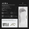 Ванна чугунная Vinsent Veron Aura 170x70x42 VAU1707042H/VH0015BR-AS с бронзовыми ручками и антискользящим покрытием Ванна чугунная Vinsent Veron Aura 170x70x42 VAU1707042H/VH0015BR-AS с бронзовыми ручками и антискользящим покрытием