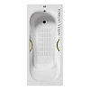 Ванна чугунная Vinsent Veron Aura 170x70x42 VAU1707042H/VH0015GD-AS с золотыми ручками и антискользящим покрытием Ванна чугунная Vinsent Veron Aura 170x70x42 VAU1707042H/VH0015GD-AS с золотыми ручками и антискользящим покрытием