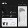 Ванна чугунная Vinsent Veron Aura 170x70x42 VAU1707042H/VH0015NI с ручками цвет никель Ванна чугунная Vinsent Veron Aura 170x70x42 VAU1707042H/VH0015NI с ручками цвет никель
