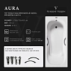 Ванна чугунная Vinsent Veron Aura 170x75x42 VAU1707542H/VH0015BL с черными матовыми ручками Ванна чугунная Vinsent Veron Aura 170x75x42 VAU1707542H/VH0015BL с черными матовыми ручками