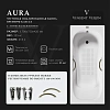 Ванна чугунная Vinsent Veron Aura 170x75x42 VAU1707542H/VH0015BR-AS с бронзовыми ручками и антискользящим покрытием Ванна чугунная Vinsent Veron Aura 170x75x42 VAU1707542H/VH0015BR-AS с бронзовыми ручками и антискользящим покрытием