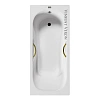 Ванна чугунная Vinsent Veron Aura 170x75x42 VAU1707542H/VH0015GD с золотыми ручками