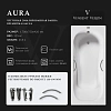 Ванна чугунная Vinsent Veron Aura 170x75x42 VAU1707542H/VH0015GM с ручками оружейная сталь Ванна чугунная Vinsent Veron Aura 170x75x42 VAU1707542H/VH0015GM с ручками оружейная сталь
