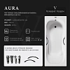 Ванна чугунная Vinsent Veron Aura 180x80x45 VAU1808045H/VH0015BL с черными матовыми ручками Ванна чугунная Vinsent Veron Aura 180x80x45 VAU1808045H/VH0015BL с черными матовыми ручками