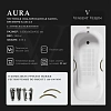 Ванна чугунная Vinsent Veron Aura 180x80x45 VAU1808045H/VH0015BR-AS с бронзовыми ручками и антискользящим покрытием Ванна чугунная Vinsent Veron Aura 180x80x45 VAU1808045H/VH0015BR-AS с бронзовыми ручками и антискользящим покрытием