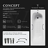 Ванна чугунная Vinsent Veron Concept 140x70x42 VCO1407042H/VH0012BL-AS с черными матовыми ручками и антискользящим покрытием Ванна чугунная Vinsent Veron Concept 140x70x42 VCO1407042H/VH0012BL-AS с черными матовыми ручками и антискользящим покрытием