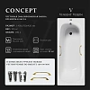 Ванна чугунная Vinsent Veron Concept 140x70x42 VCO1407042H/VH0012GD с золотыми ручками Ванна чугунная Vinsent Veron Concept 140x70x42 VCO1407042H/VH0012GD с золотыми ручками