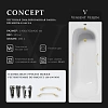 Ванна чугунная Vinsent Veron Concept 140x70x42 VCO1407042H/VH0012MGD с ручками матовое золото Ванна чугунная Vinsent Veron Concept 140x70x42 VCO1407042H/VH0012MGD с ручками матовое золото