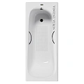 Ванна чугунная Vinsent Veron Concept 140x70x42 VCO1407042H/VH0015CH-AS с хромированными ручками и антискользящим покрытием Ванна чугунная Vinsent Veron Concept 140x70x42 VCO1407042H/VH0015CH-AS с хромированными ручками и антискользящим покрытием