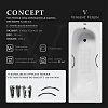 Ванна чугунная Vinsent Veron Concept 140x70x42 VCO1407042H/VH0015CH-AS с хромированными ручками и антискользящим покрытием Ванна чугунная Vinsent Veron Concept 140x70x42 VCO1407042H/VH0015CH-AS с хромированными ручками и антискользящим покрытием