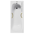 Ванна чугунная Vinsent Veron Concept 140x70x42 VCO1407042H/VH0015GD с золотыми ручками Ванна чугунная Vinsent Veron Concept 140x70x42 VCO1407042H/VH0015GD с золотыми ручками