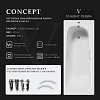 Ванна чугунная Vinsent Veron Concept 140x70x42 VCO1407042H/VH0015NI с ручками цвет никель Ванна чугунная Vinsent Veron Concept 140x70x42 VCO1407042H/VH0015NI с ручками цвет никель