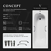 Ванна чугунная Vinsent Veron Concept 150x70x42 VCO1507042H/VH0012BL с черными матовыми ручками Ванна чугунная Vinsent Veron Concept 150x70x42 VCO1507042H/VH0012BL с черными матовыми ручками