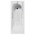 Ванна чугунная Vinsent Veron Concept 150x70x42 VCO1507042H/VH0012BR-AS с бронзовыми ручками и антискользящим покрытием Ванна чугунная Vinsent Veron Concept 150x70x42 VCO1507042H/VH0012BR-AS с бронзовыми ручками и антискользящим покрытием