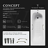 Ванна чугунная Vinsent Veron Concept 150x70x42 VCO1507042H/VH0012BR-AS с бронзовыми ручками и антискользящим покрытием Ванна чугунная Vinsent Veron Concept 150x70x42 VCO1507042H/VH0012BR-AS с бронзовыми ручками и антискользящим покрытием