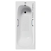 Ванна чугунная Vinsent Veron Concept 150x70x42 VCO1507042H/VH0012CH-AS с хромированными ручками и антискользящим покрытием Ванна чугунная Vinsent Veron Concept 150x70x42 VCO1507042H/VH0012CH-AS с хромированными ручками и антискользящим покрытием