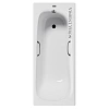 Ванна чугунная Vinsent Veron Concept 160x70x42 VCO1607042H/VH0012BL с черными матовыми ручками Ванна чугунная Vinsent Veron Concept 160x70x42 VCO1607042H/VH0012BL с черными матовыми ручками