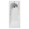 Ванна чугунная Vinsent Veron Concept 160x70x42 VCO1607042H/VH0012GD с золотыми ручками Ванна чугунная Vinsent Veron Concept 160x70x42 VCO1607042H/VH0012GD с золотыми ручками