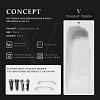 Ванна чугунная Vinsent Veron Concept 160x70x42 VCO1607042H/VH0012MGD с ручками матовое золото Ванна чугунная Vinsent Veron Concept 160x70x42 VCO1607042H/VH0012MGD с ручками матовое золото