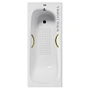 Ванна чугунная Vinsent Veron Concept 160x70x42 VCO1607042H/VH0015GD-AS с золотыми ручками и антискользящим покрытием Ванна чугунная Vinsent Veron Concept 160x70x42 VCO1607042H/VH0015GD-AS с золотыми ручками и антискользящим покрытием