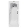 Ванна чугунная Vinsent Veron Concept 165x70x42 VCO1657042H/VH0012BL с черными матовыми ручками Ванна чугунная Vinsent Veron Concept 165x70x42 VCO1657042H/VH0012BL с черными матовыми ручками