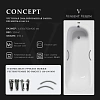 Ванна чугунная Vinsent Veron Concept 165x70x42 VCO1657042H/VH0015GM с ручками оружейная сталь Ванна чугунная Vinsent Veron Concept 165x70x42 VCO1657042H/VH0015GM с ручками оружейная сталь