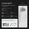 Ванна чугунная Vinsent Veron Concept 170x70x42 VCO1707042H/VH0012BL с черными матовыми ручками Ванна чугунная Vinsent Veron Concept 170x70x42 VCO1707042H/VH0012BL с черными матовыми ручками