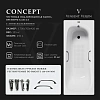 Ванна чугунная Vinsent Veron Concept 170x70x42 VCO1707042H/VH0012BL-AS с черными матовыми ручками и антискользящим покрытием Ванна чугунная Vinsent Veron Concept 170x70x42 VCO1707042H/VH0012BL-AS с черными матовыми ручками и антискользящим покрытием