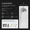 Ванна чугунная Vinsent Veron Concept 170x70x42 VCO1707042H/VH0012GD с золотыми ручками Ванна чугунная Vinsent Veron Concept 170x70x42 VCO1707042H/VH0012GD с золотыми ручками