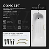 Ванна чугунная Vinsent Veron Concept 170x70x42 VCO1707042H/VH0012GD-AS с золотыми ручками и антискользящим покрытием Ванна чугунная Vinsent Veron Concept 170x70x42 VCO1707042H/VH0012GD-AS с золотыми ручками и антискользящим покрытием