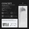 Ванна чугунная Vinsent Veron Concept 170x70x42 VCO1707042H/VH0012GM-AS с ручками оружейная сталь и антискользящим покрытием Ванна чугунная Vinsent Veron Concept 170x70x42 VCO1707042H/VH0012GM-AS с ручками оружейная сталь и антискользящим покрытием