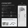 Ванна чугунная Vinsent Veron Concept 170x70x42 VCO1707042H/VH0015BL с черными матовыми ручками Ванна чугунная Vinsent Veron Concept 170x70x42 VCO1707042H/VH0015BL с черными матовыми ручками