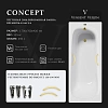 Ванна чугунная Vinsent Veron Concept 170x70x42 VCO1707042H/VH0015MGD с ручками матовое золото Ванна чугунная Vinsent Veron Concept 170x70x42 VCO1707042H/VH0015MGD с ручками матовое золото